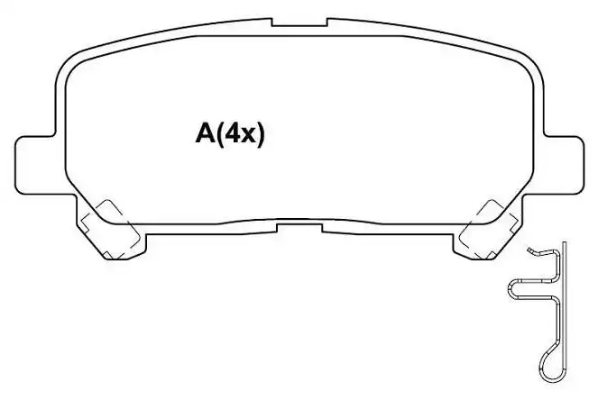 PASTILHA FREIO TRASEIRA TRAILBLAZER LTZ 2.8 3.6 CTD V6 2012/