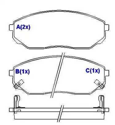 PASTILHA FREIO DIANTEIRA KIA SORENTO 3.5 V6 2.4 2.5 CRDI 200