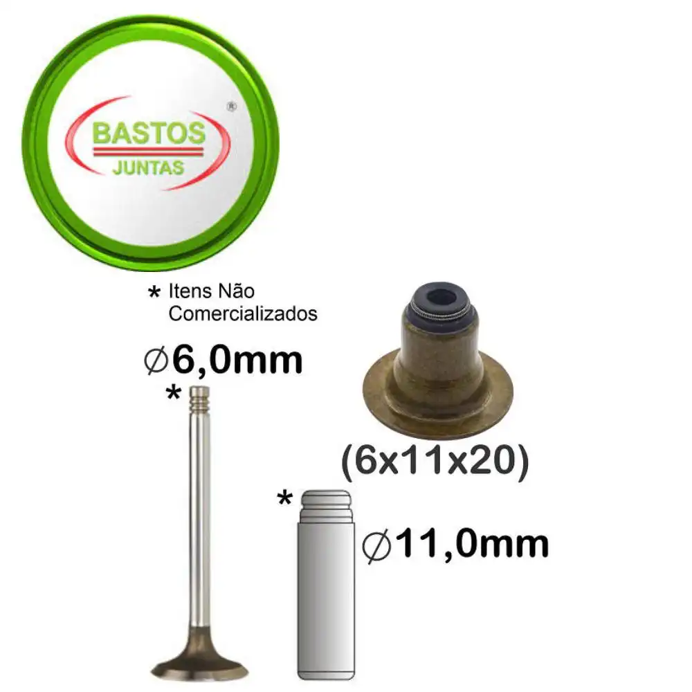 RETENTOR VALVULA MOTOR FIESTA 8V 1.0 1.6 99/ ZETEC ROCAN