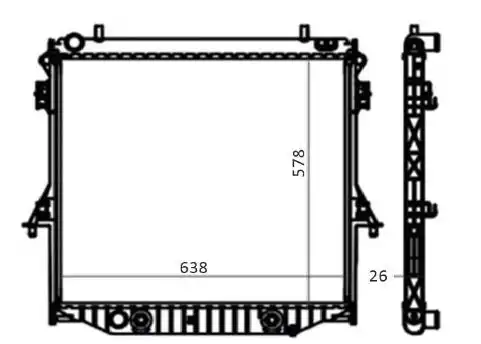 RADIADOR S-10 2.8 2012 A 2019 CAMBIO AUTOMATICO