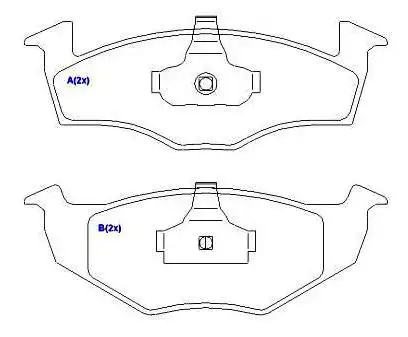PASTILHA FREIO DIANTEIRA POLO 1998/ DISCO VENTILADO
