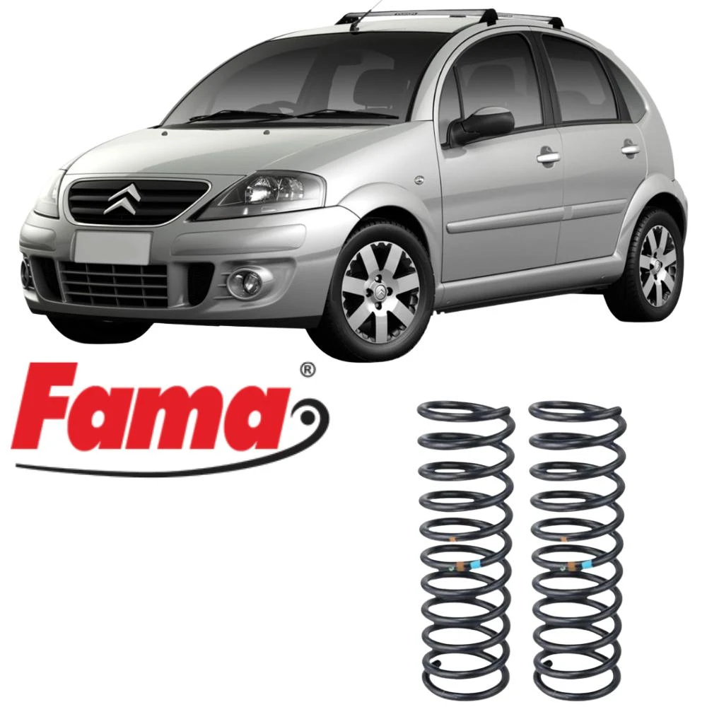 MOLA TRASEIRA CITROEN C3 1.6 16V 2003 ACIMA