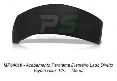ACABAMENTO PARALAMA DIANT HILUX 2012 A 2015 DIR (PART PARAC)