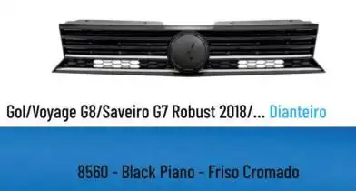 GRADE RADIADOR GOL SAVEIRO GVIII G8 18/ BLACK PIANO COM FRIS