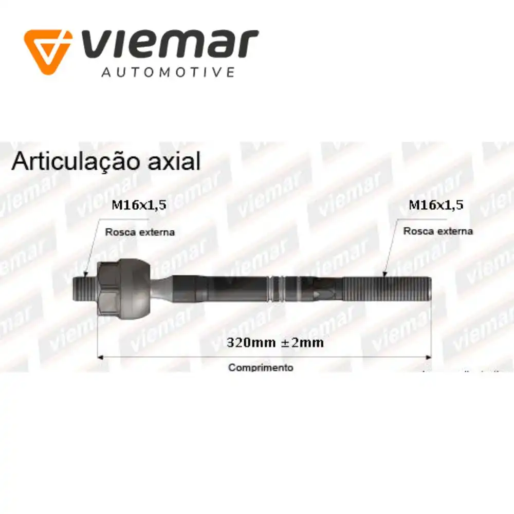 BARRA AXIAL FIAT DUCATO 94/17 BOXER 94/ JUMPER 94/ DIR HIDR.