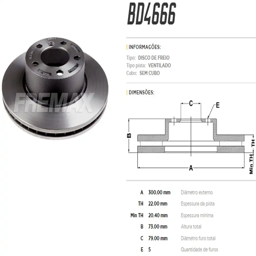 DISCO FREIO DIANTEIRO BMW 320 2013 ACIMA
