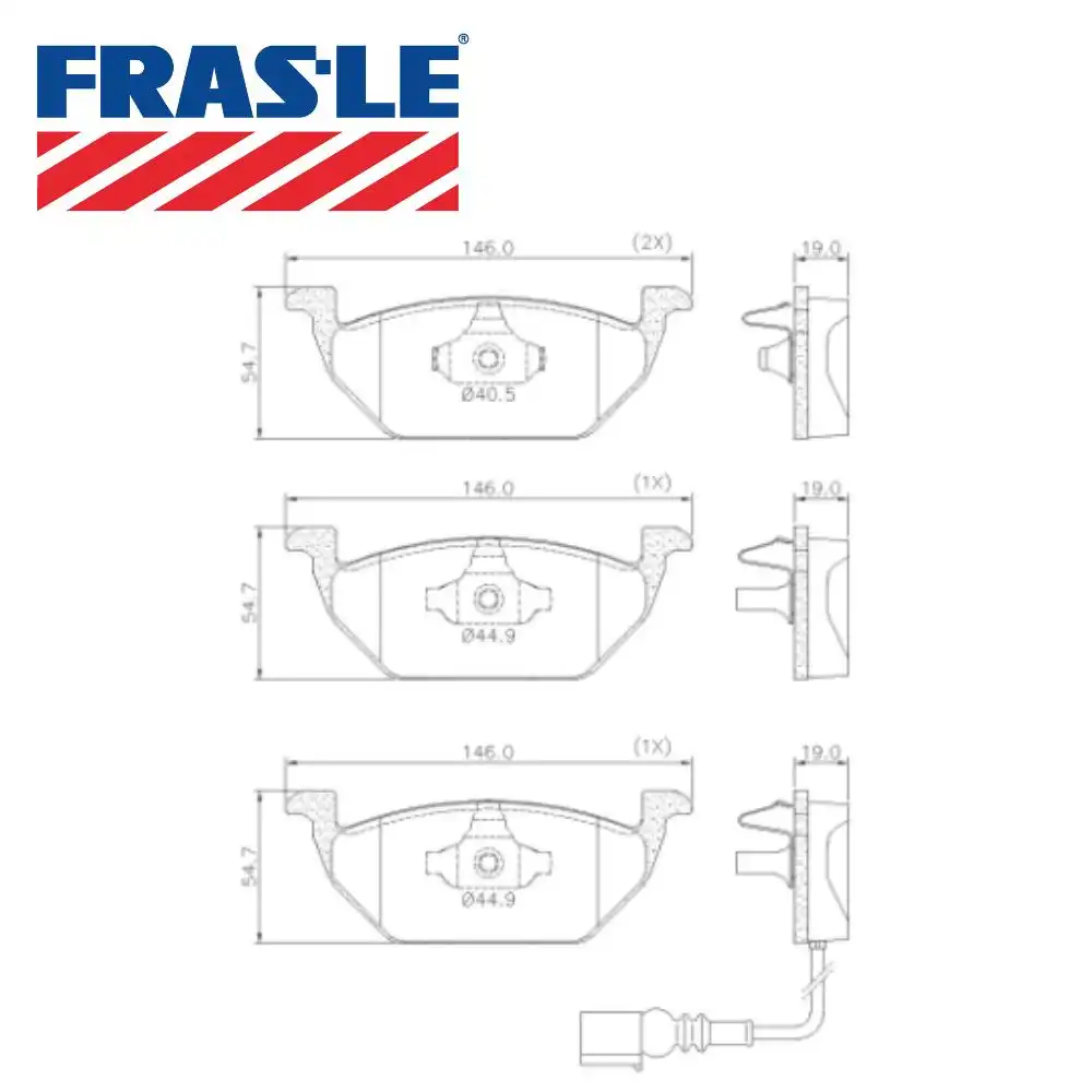 PASTILHA FREIO DIANTEIRA GOLF 1.6 2.0 1999/ TEVES COM ALARME