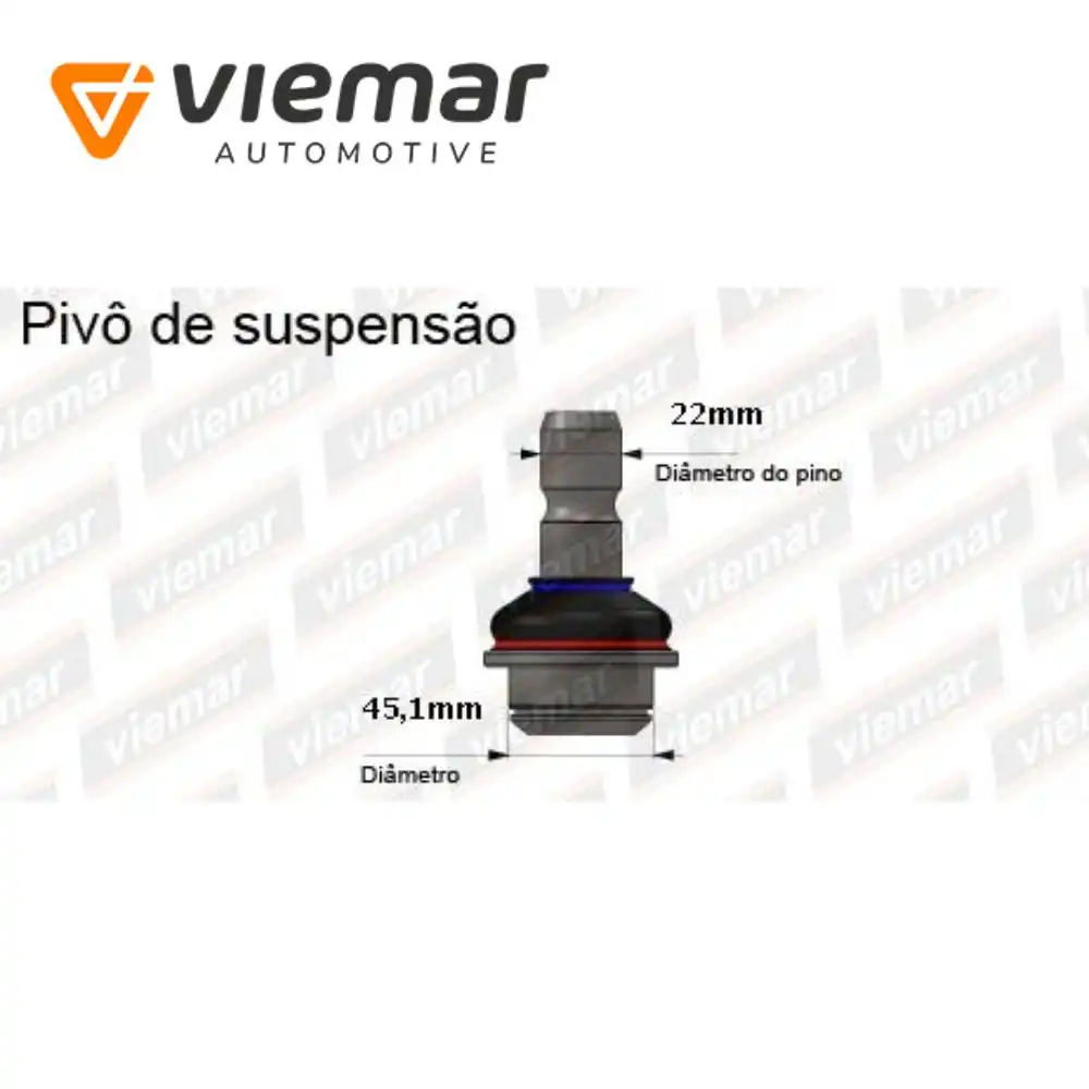 PIVO NISSAN FRONTIER 2005 A 2009 INFERIOR 22MM
