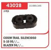 COXIM DESCARGA S-10 95/ BLAZER 96/ (TRASEIRO)