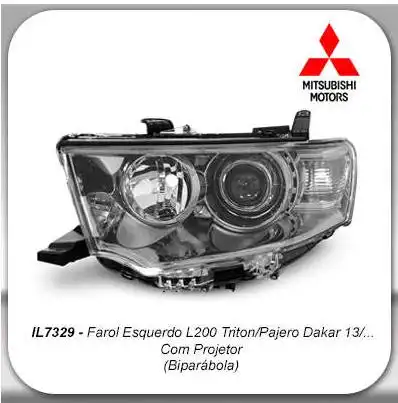 FAROL MITSUBSHI L-200 2013 EM DIANTE ESQUERDO