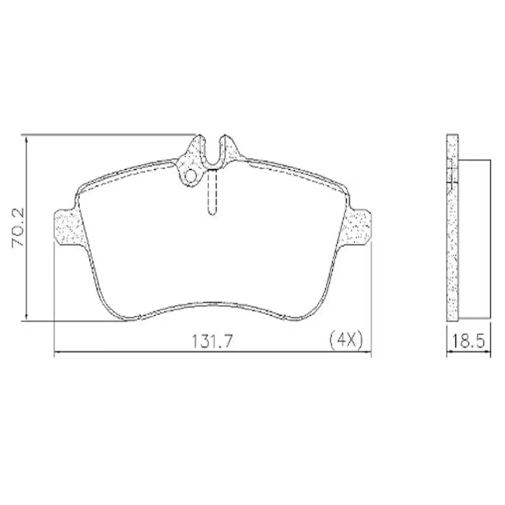 PASTILHA FREIO DIANTEIRA MERCEDES CLASSE A200 1.6 16V 2013 A