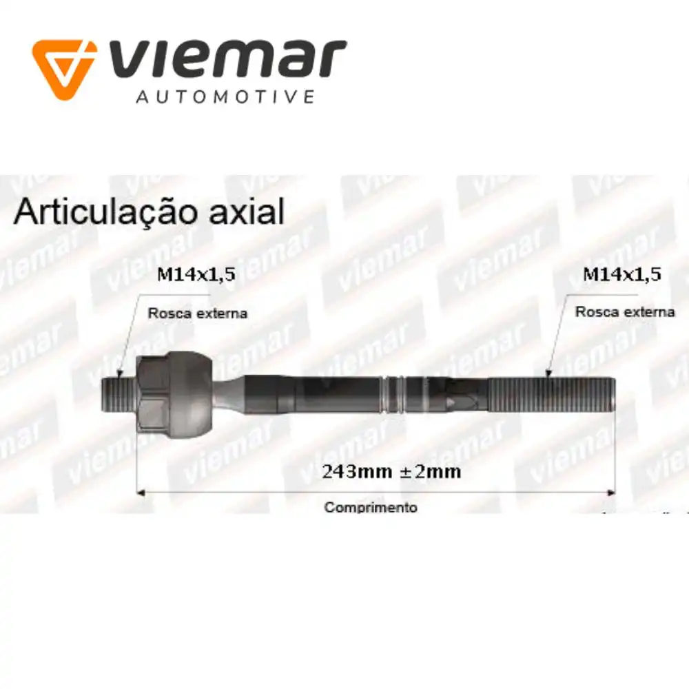 BARRA AXIAL ECOSPORT 4X4 03/ DIR HIDRAULICA