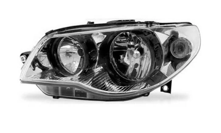 FAROL FIAT PALIO 2006 A 2013 CROMADO ARO PRETO ESQ