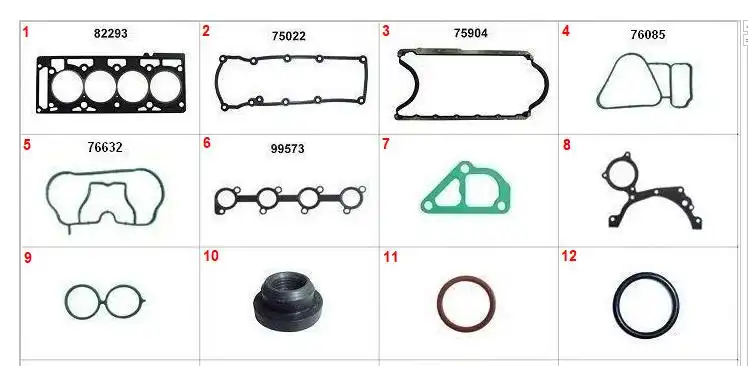 JUNTA MOTOR FIESTA KA 1.6 8V (MT ZETEC ROCAN) S/RETENTOR FIB