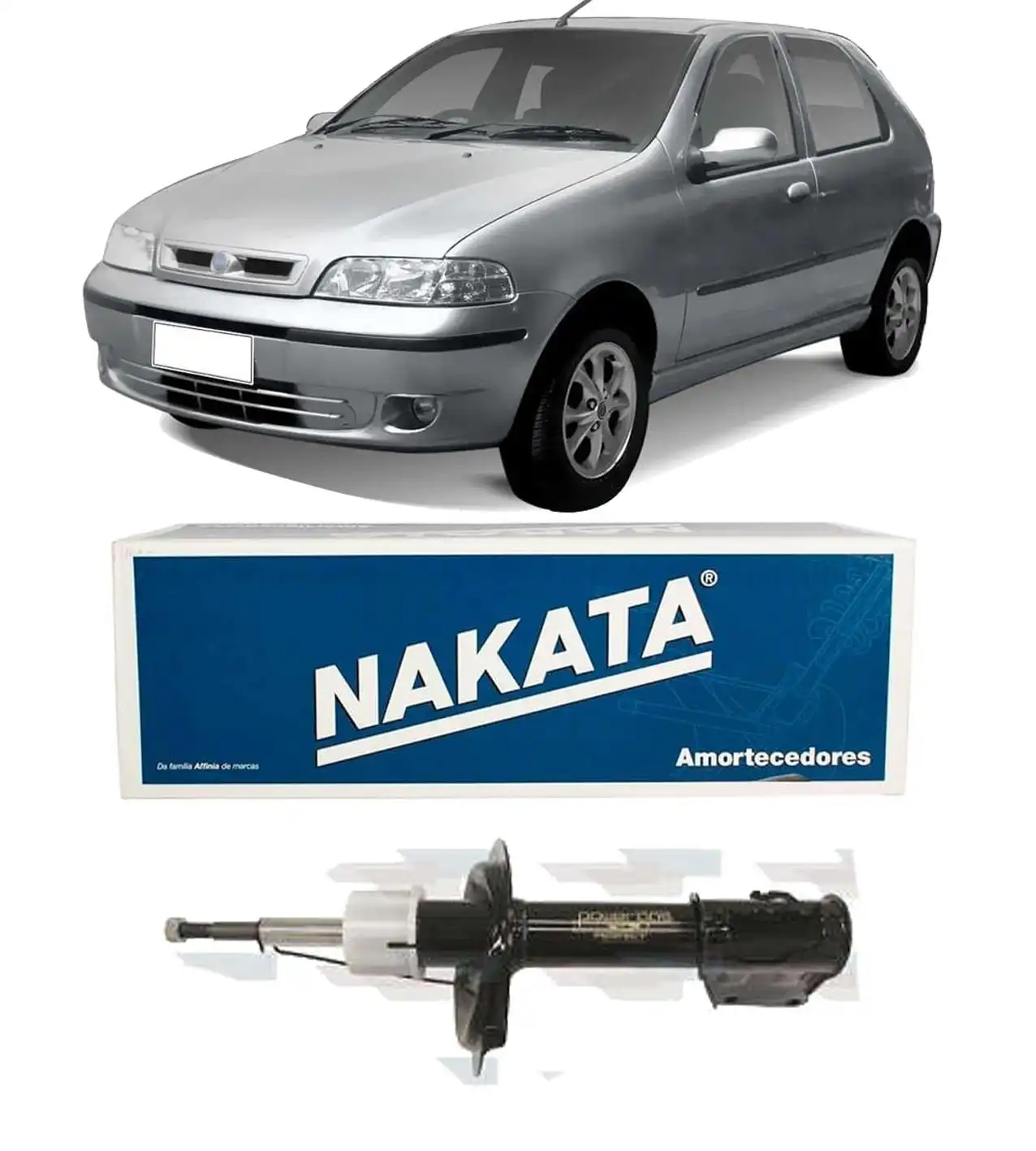 AMORTECEDOR DIANTEIRO FIAT PALIO 1996 A 2000 ESTRUTURAL