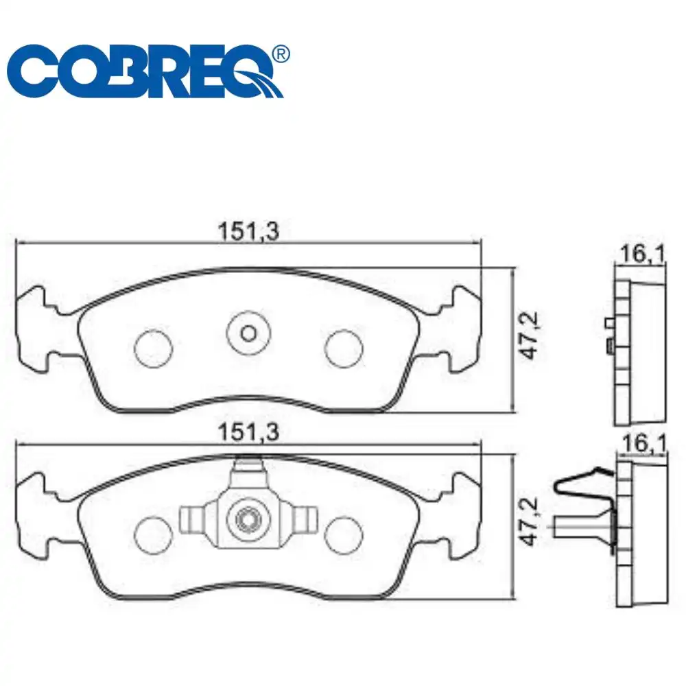 PASTILHA FREIO DIANTEIRA FIAT PALIO 1.0 1.4 2012/