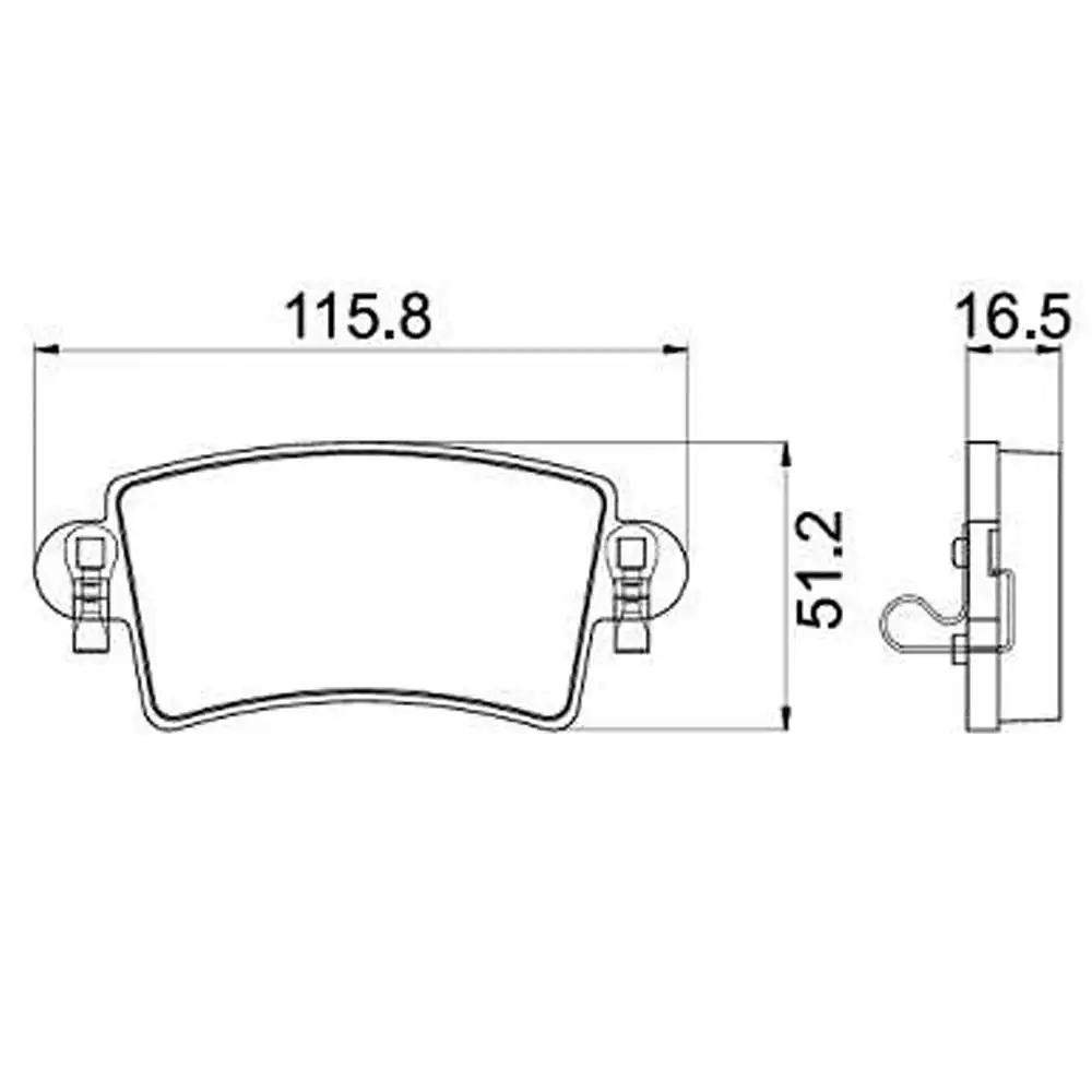 PASTILHA FREIO TRASEIRA RENAULT MASTER 2.5 2.8 2002/