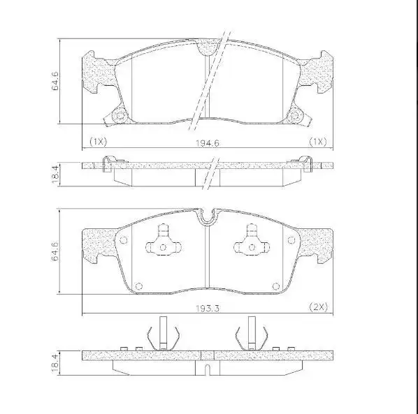 PASTILHA FREIO DIANTEIRA GRAND CHEROKEE 3.6 2011 EM DIANTE