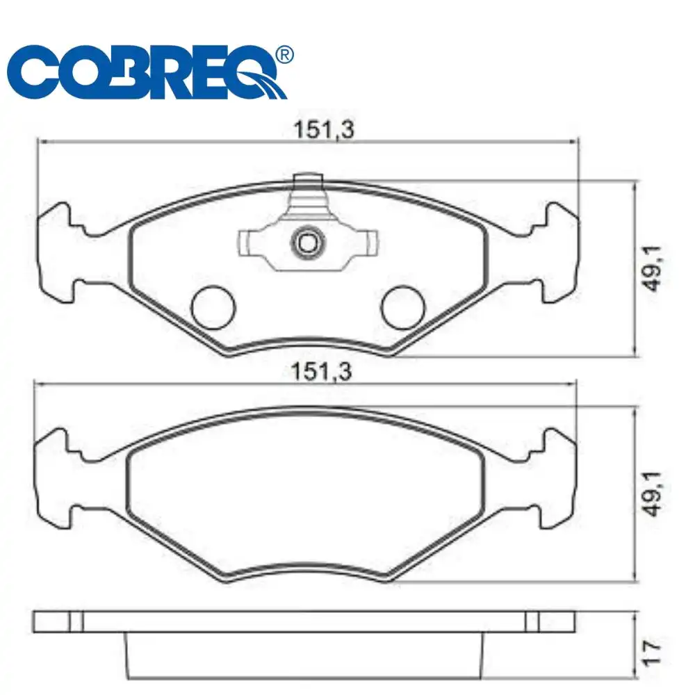 PASTILHA FREIO DIANTEIRA FIAT UNO 1.0 FIRE 2009/ SISTEMA TEV