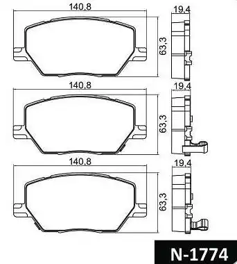 PASTILHA FREIO DIANTEIRA FIAT TORO 1.8 2.0 2016/