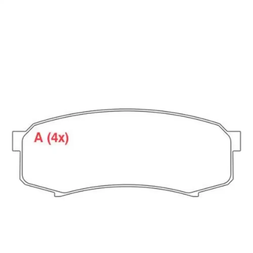 PASTILHA FREIO TRASEIRA MITSUBISHI PAJERO FULL 3.2 2008/