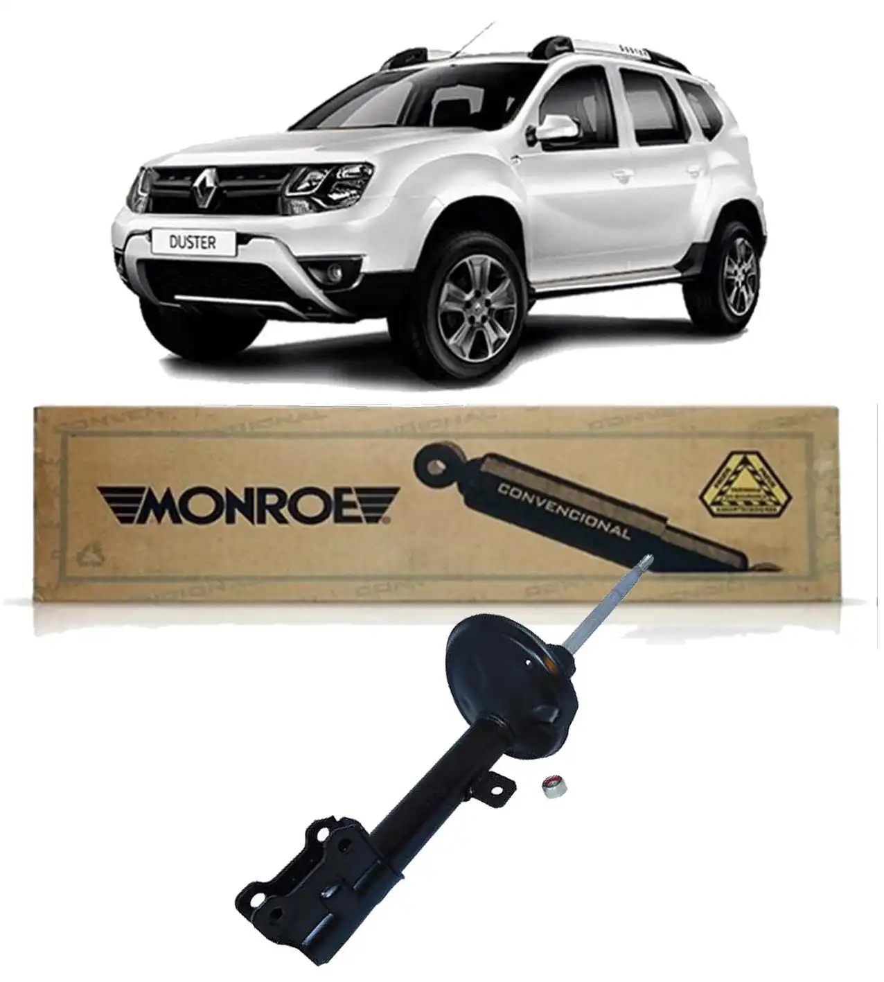 AMORTECEDOR DIANTEIRO RENAULT DUSTER 4X2 4X4 2011/ MANUAL