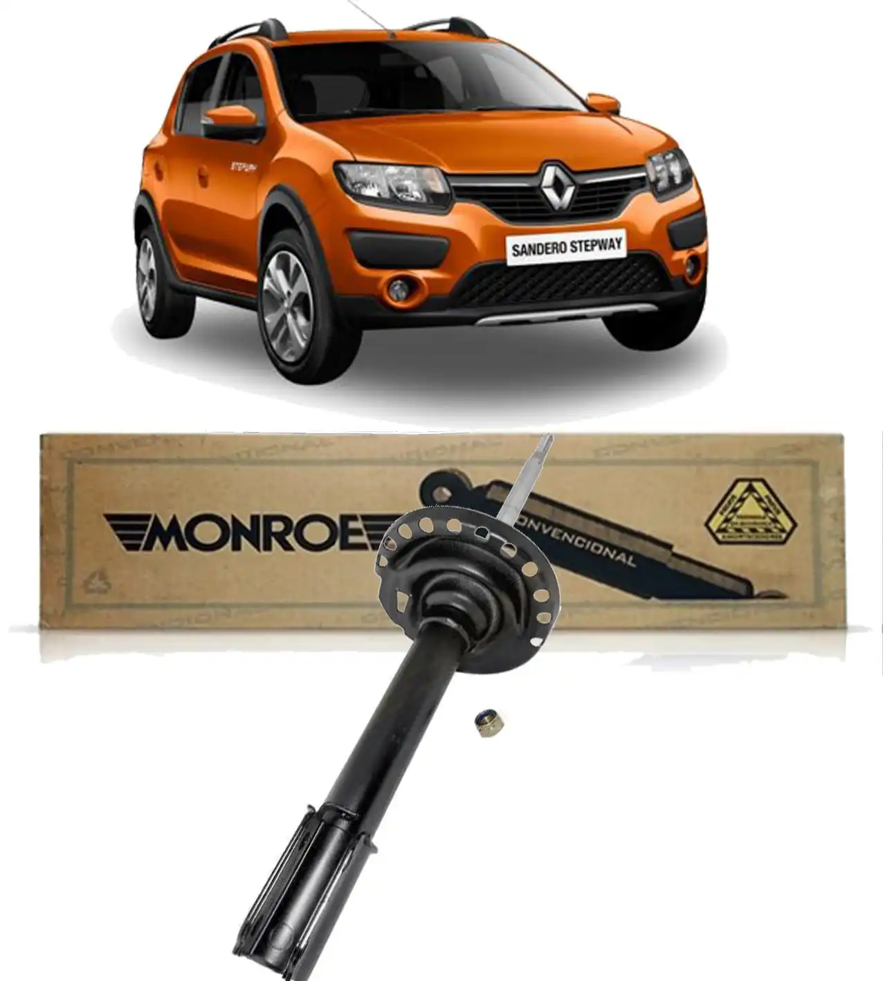 AMORTECEDOR DIANTEIRO RENAULT SANDERO STEPWAY 2014 A 2020