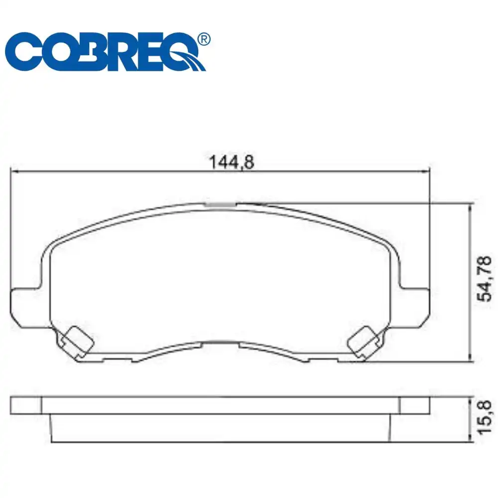 PASTILHA FREIO DIANTEIRA MITSUBISHI AIRTREK 2.0 2.4 4X4 200