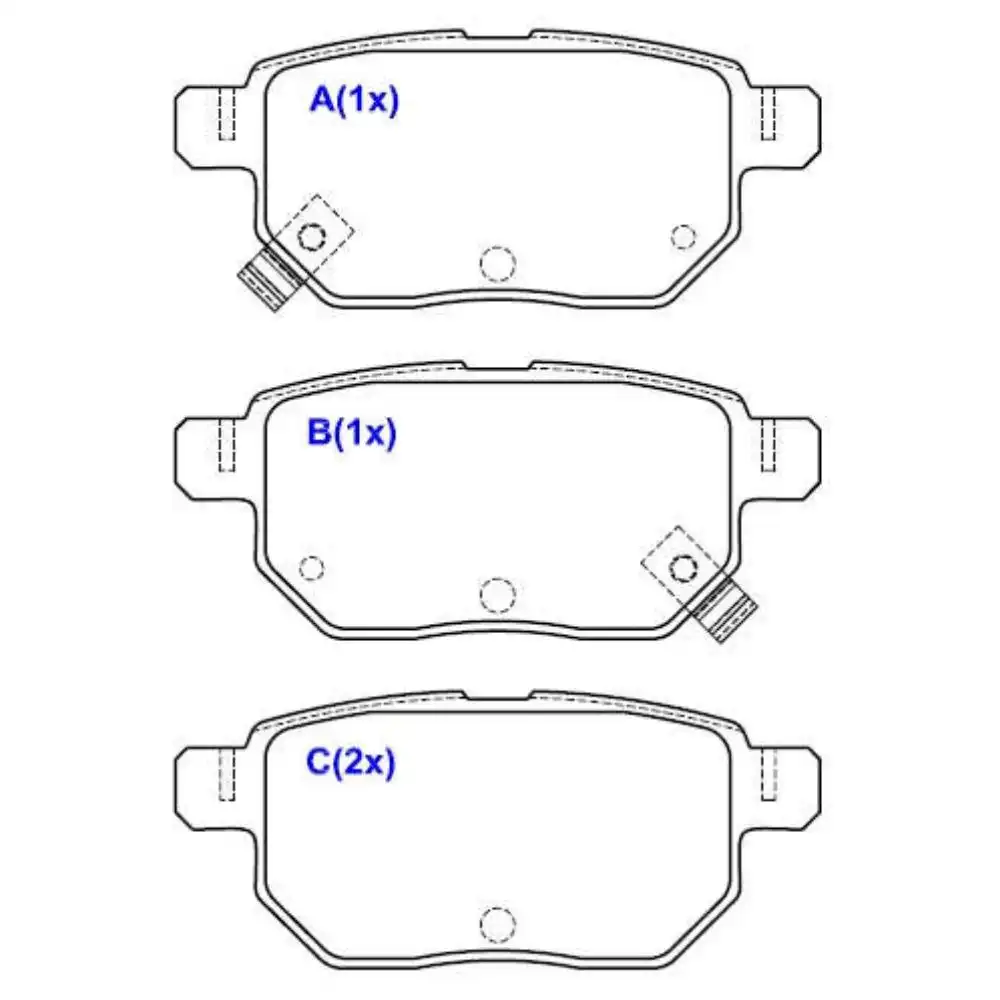 PASTILHA FREIO TRASEIRA COROLLA XRS 2.0 16V 2012 ACIMA