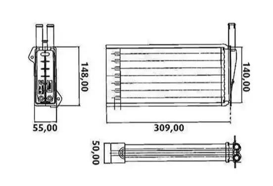 RADIADOR AR QUENTE ESCORT ZETEC ESCORT II LOGUS 93/ VERONA /