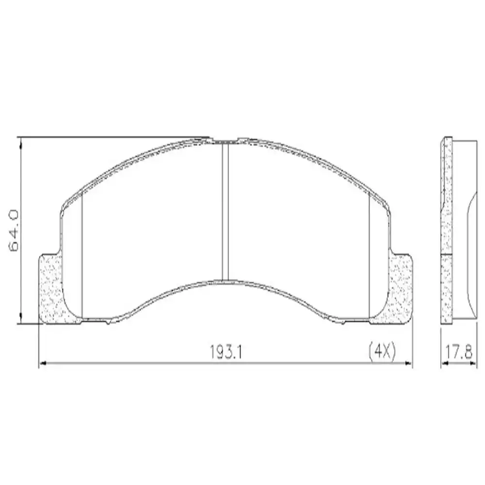 PASTILHA FREIO DIANTEIRA E TRASEIRA F-250 1998/