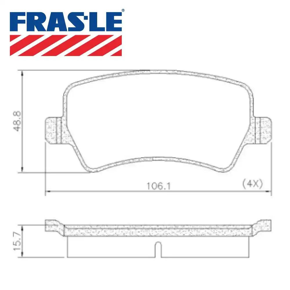 PASTILHA FREIO TRASEIRA EVOQUE 2011/