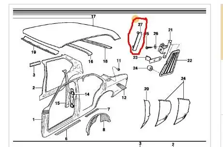 BATENTE PORTINHOLA TANQUE CHEVETTE,CHEVY,MARA