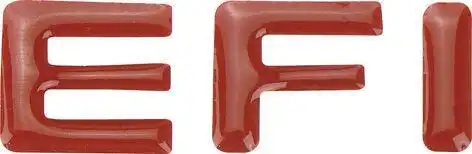 EMBLEMA ADESIVO E.F.I VERMELHO (RELEVO)