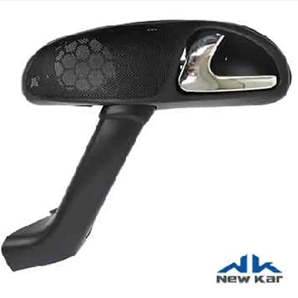 DESCANSA BRACO GOL GIII DIANT ESQ PRETO C/MACANETA CROMADA