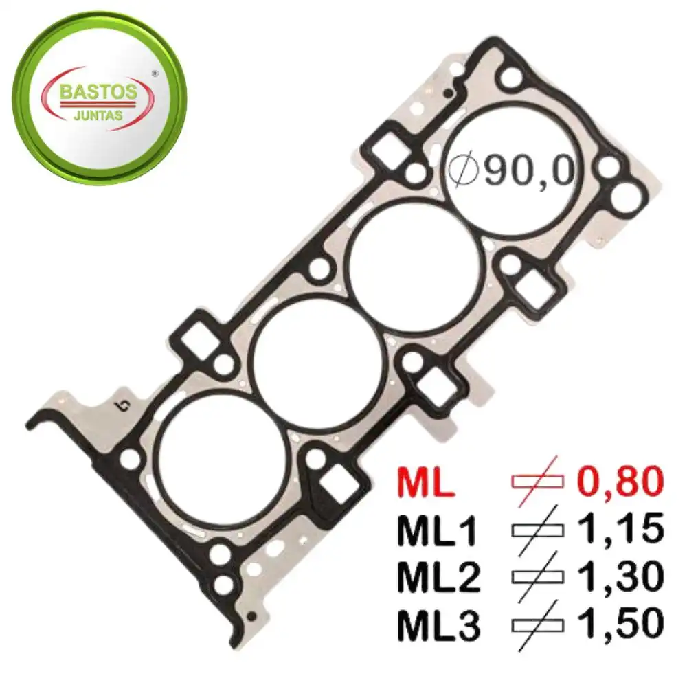 JUNTA CABECOTE TORO 2.4 16V FLEX 2016 A 2019 METAL