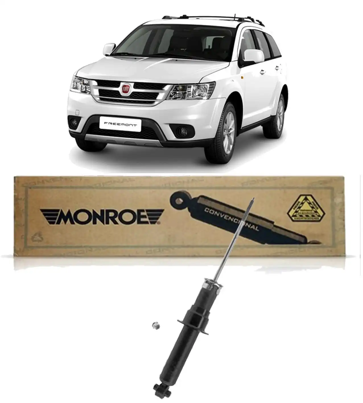 AMORTECEDOR TRASEIRO FIAT FREEMONT 2012 A 2015