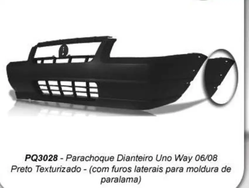 PARACHOQUE DIANTEIRO FIAT UNO FIRE WAY 2006 A 2008