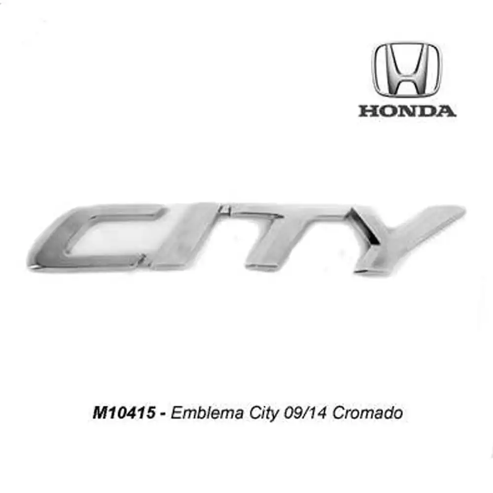 EMBLEMA HONDA CITY 2009 A 2014 CROMADO
