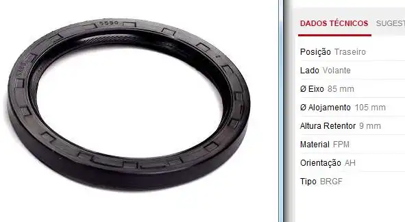 RETENTOR VOLANTE MEGANE 2.0 16V 2001 A 2011