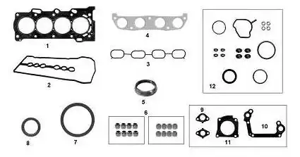 JUNTA MOTOR COROLLA 1.6 16V GASOLINA 2002 A 2011 CHAPA