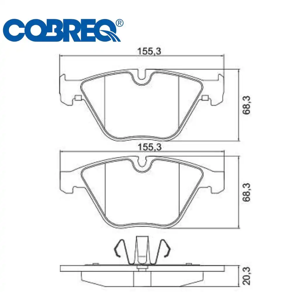 PASTILHA FREIO DIANTEIRA BMW 320I 2005 A 2011