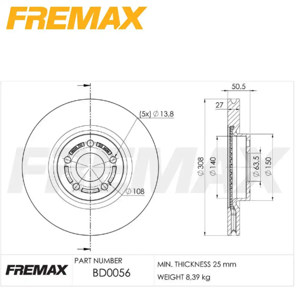 DISCO FREIO DIANTEIRO BRONCO 2.0 16V 2020 ACIMA VENTILADO