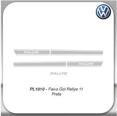 FAIXA LATERAL GOL RALLYE 2011/ PRATA
