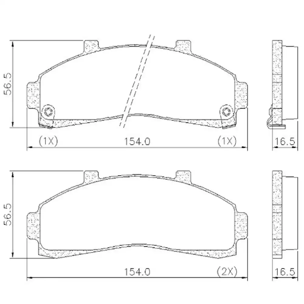PASTILHA FREIO DIANTEIRA RANGER 1995 A 2007