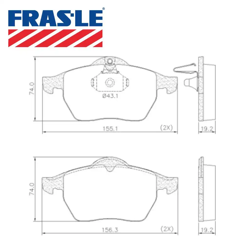 PASTILHA FREIO DIANTEIRA VECTRA 2.0 16V 1997/