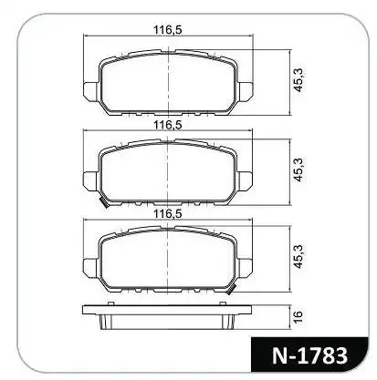 PASTILHA FREIO TRASEIRA HONDA ACCORD 2013/