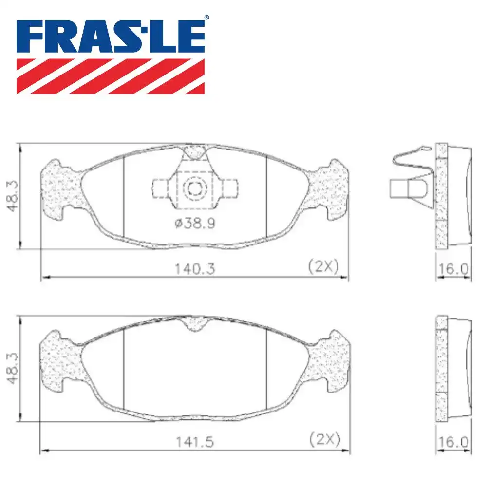 PASTILHA FREIO DIANTEIRA CORSA 1.0 2010/