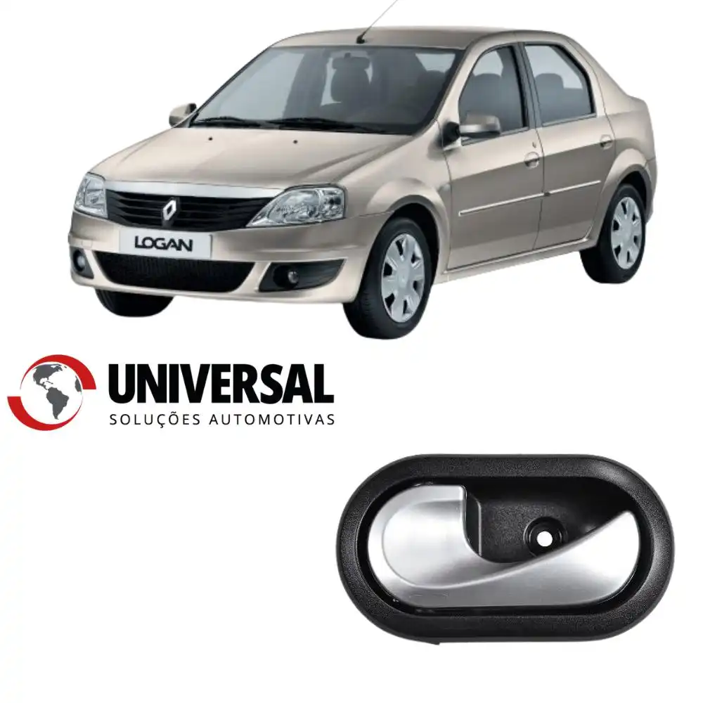 MACANETA INT RENAULT LOGAN 2007 A 2013 ESQ C/BASE (PRATA)