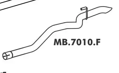 SILENC TRASEIRO MERCEDES BENZ SPRINTER 310 312 412 CHASSI CU